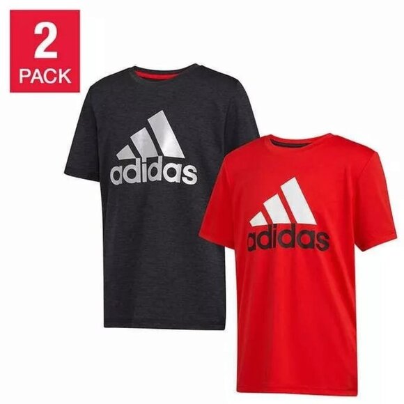 Adidas Youth Boy's 2-Pack Performance Tees - Picture 1 of 2
